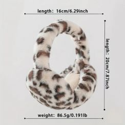 10Pcs Women Leopard Print Stretch Ear Muffs 