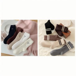 Wholesale of Elegant Fuzzy Heart Duo 90 Pairs Total