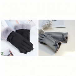 Wholesale of Suede Thermal Fleece Lined Gloves